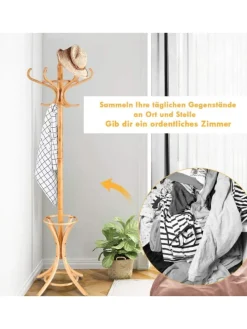 Garderobenständer in Hellbraun