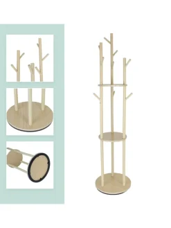 Garderobenständer in Natur – (H)165 x Ø 40 cm