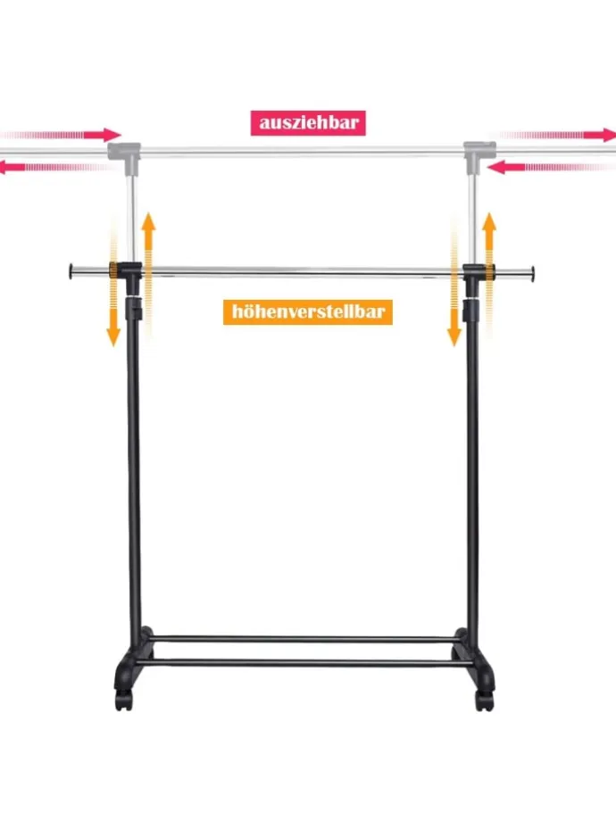 Garderobenständer in Schwarz