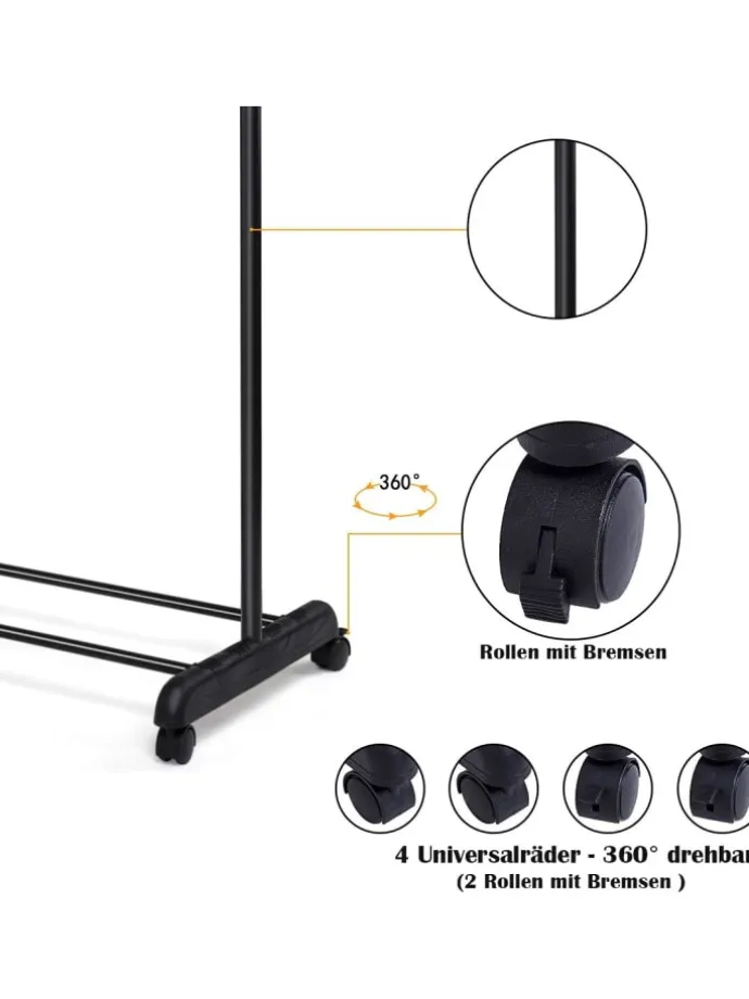 Garderobenständer in Schwarz