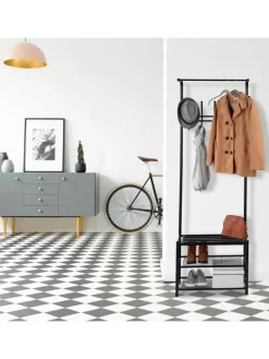 Garderobenständer in Schwarz - (H)183 cm