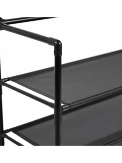 Garderobenständer in Schwarz - (B)59,5 x (H)150,5 x (T)25 cm