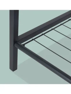 Garderobenständer in Schwarz/ Dunkelbraun - (B)80 x (H)190 x (T)30 cm