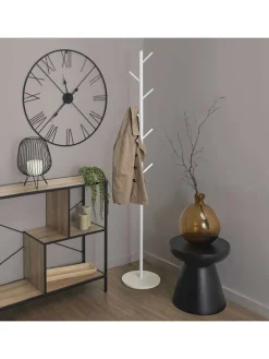 Garderobenständer in Weiß - (B)27 x (H)173 x (T)27 cm