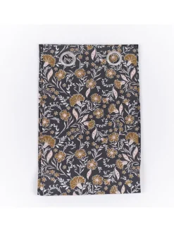 Gardine "Japur" in Dunkelblau/ Hellbraun - (L)240 x (B)140 cm