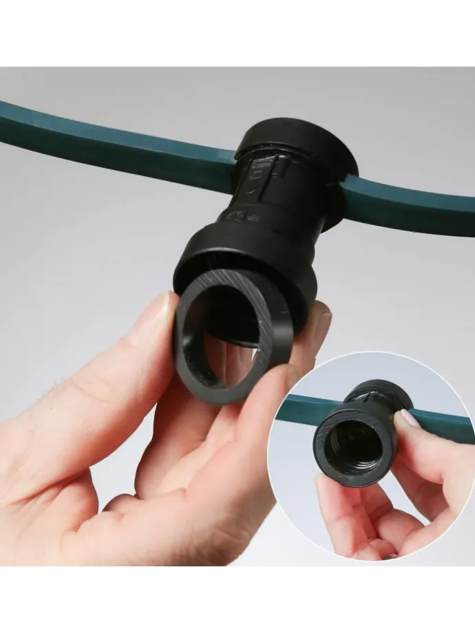 Garten Party Lichterkette Illu 10x dimmbare Glühbirne 5m grün