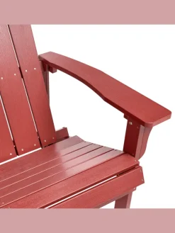 Gartenbank ADIRONDACK in Rot - (W) 125 x (H) 91 x (L) 73 cm