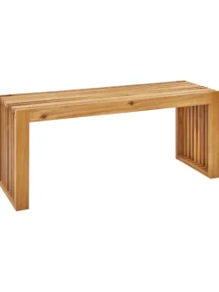 Gartenbank BELLANO in Braun - (W) 105 x (H) 43 x (L) 35 cm