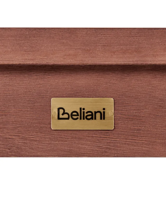 Gartenbank TUSCANIA in Braun - (W) 160 x (H) 45 x (L) 35 cm