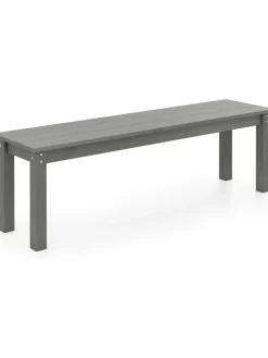 Gartenbank wetterfest 3-Sitzer in Grau