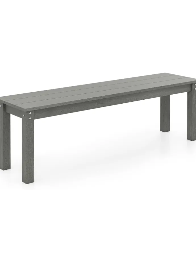 Gartenbank wetterfest 3-Sitzer in Grau
