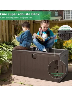 Gartenbox 400 L in Braun