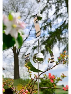 Gartendekoration DROPS in Silber