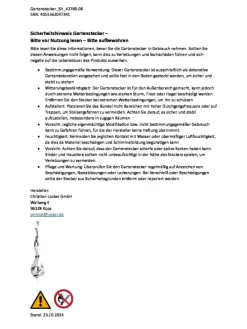 Gartendekoration DROPS in Silber