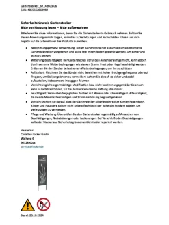 Gartendekoration GARDENWELC in Grau