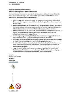 Gartendekoration WHITE FLOWER in Weiß