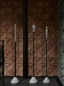 Gartenfackel mit Holzstab 