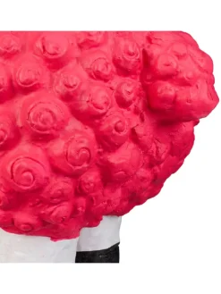 Gartenfigur Schaf in Pink