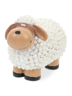 Gartenfigur "Schaf" in Weiß