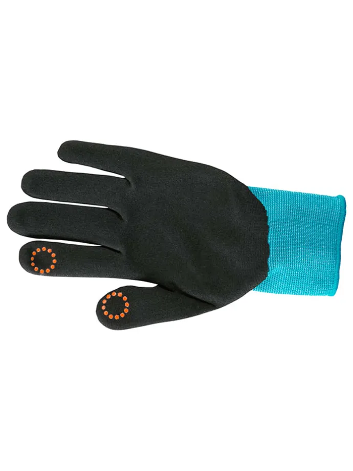 Gartenhandschuhe in Hellblau/ Schwarz