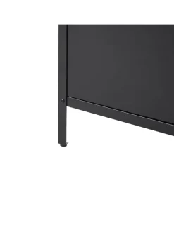 Gartenküche VILAMA in Schwarz/Silber - (W) 80 x (H) 90 x (L) 50 cm