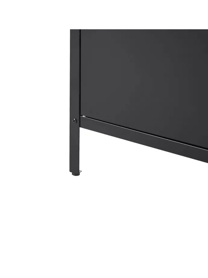 Gartenküche VILAMA in Schwarz/Silber - (W) 80 x (H) 90 x (L) 50 cm