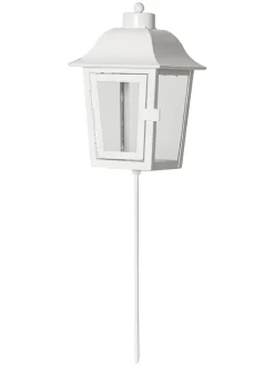 Gartenlaterne "Serene" in Weiß - (B)13,5 x (H)45 cm