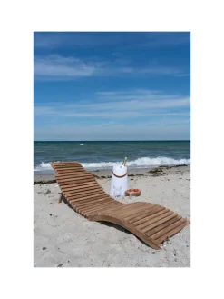 Gartenliege in Natur - (B)50 x (H)50 x (T)160 cm