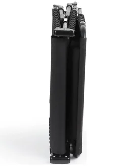 Gartenliege in Schwarz - (L)189 x (B)59 cm