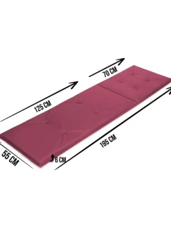 Gartenliegenauflage Polsterauflage Matera in Brombeere