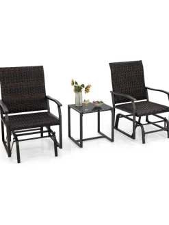 Gartenmöbel 3 tlg. Set in Braun