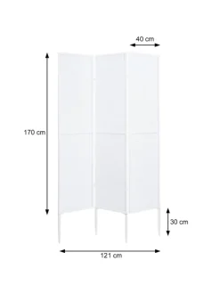 Garten-Paravent J14, Schwarz