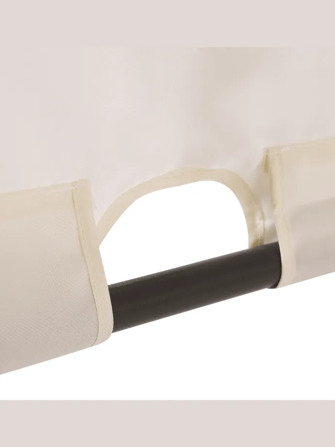 Garten-Pergola PARGA in Beige/Schwarz - (W) 310 x (H) 215 x (L) 310 cm