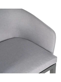 Gartenpolsterstuhl Gleamy 2er-Set in Hellgrau