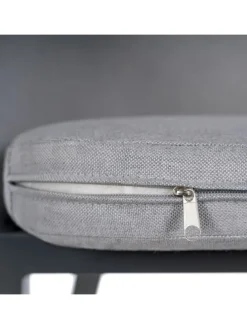 Gartenpolsterstuhl Gleamy 2er-Set in Hellgrau