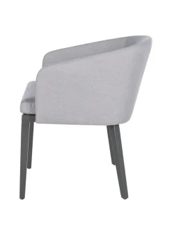 Gartenpolsterstuhl Gleamy 2er-Set in Hellgrau