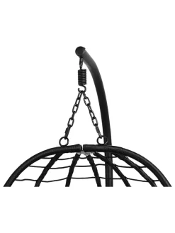 Gartensessel in Schwarz - (L)95 cm - (B)95 cm - (H)195 cm