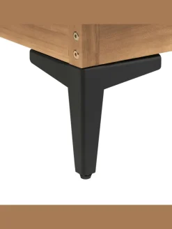 Gartensofa CAVEZZO in Grau/Schwarz/Braun - (W) 254 x (H) 77 x (L) 150 cm