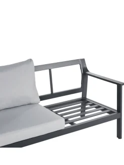 Gartensofa KIATO in Grau - (W) 225 x (H) 77 x (L) 80 cm
