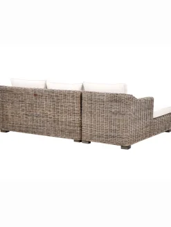Gartensofa VALLETRI in Grau - (W) 155 x (H) 85 x (L) 223 cm