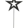 Gartenstab "Stern" in Schwarz - (H)58 x Ø 28 cm