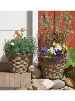 Gartenstecker Rost Elfe sitzend in Braun