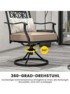 Gartenstühle 2er Set in Khaki