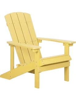 Gartenstuhl ADIRONDACK in Gelb - (W) 75 x (H) 88 x (L) 88 cm
