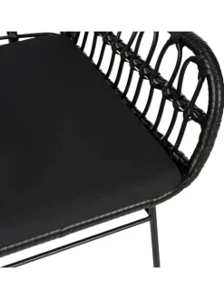 Gartenstuhl KALO 2er-Set in Schwarz