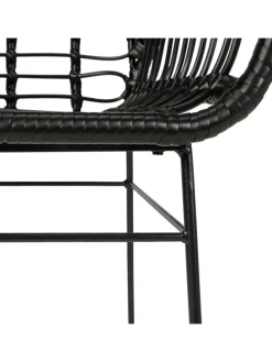 Gartenstuhl KALO 2er-Set in Schwarz