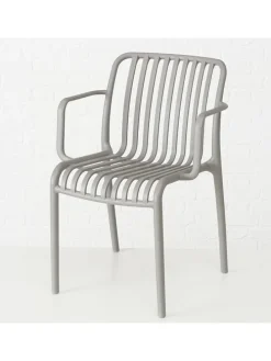 Gartenstuhl "Quito" in Grau - (H)79 cm