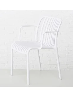Gartenstuhl "Quito" in Weiß - (H)79 cm