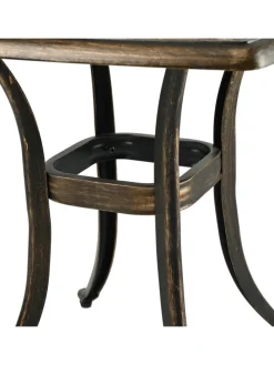 Gartentisch in Schwarz/ Bronze - (B)53 x (H)53 x (T)53 cm