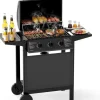 Gasgrill mit 3 Brenner 7 kW in Schwarz